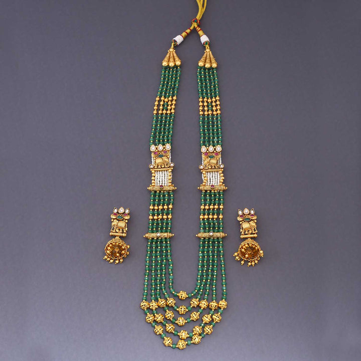 Multicolor Myra Antique Rajwadi Set