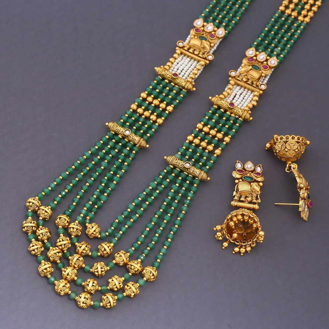 Multicolor Myra Antique Rajwadi Set