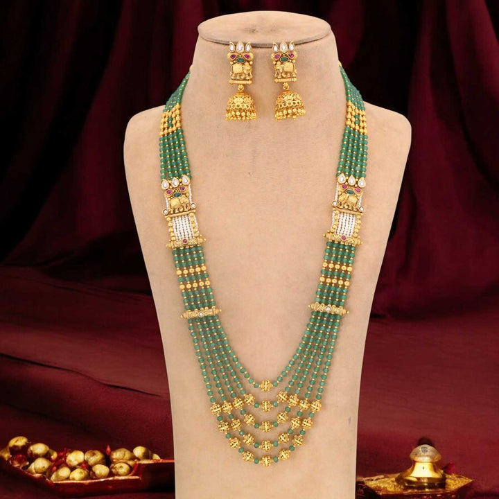 Multicolor Myra Antique Rajwadi Set