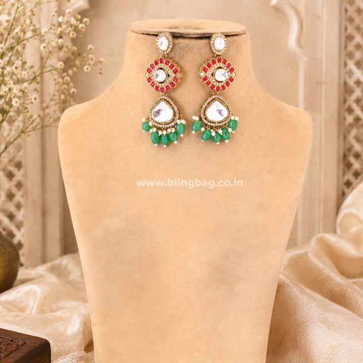 Multicolor Myraya Kundan Jewellery Set
