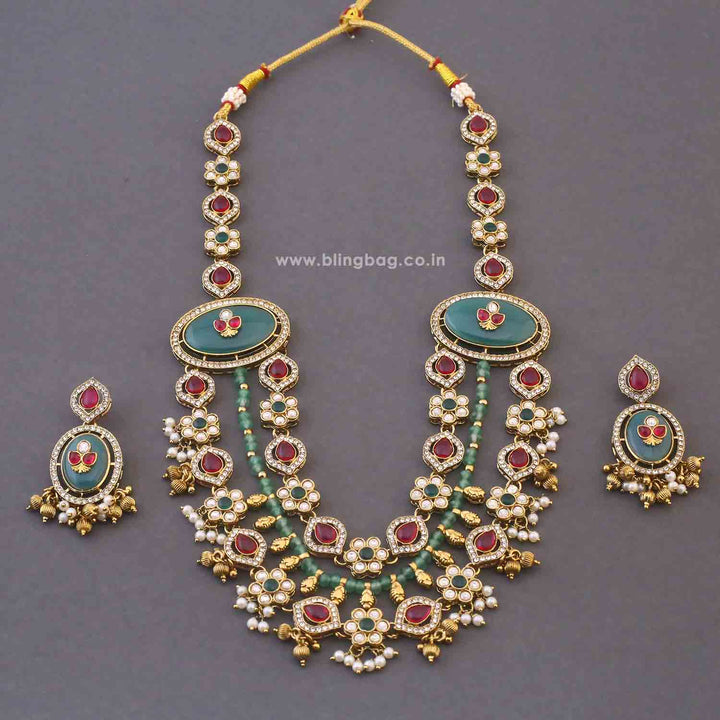 Multicolor Nabhitha Heritage Jewellery Set - New Arrival