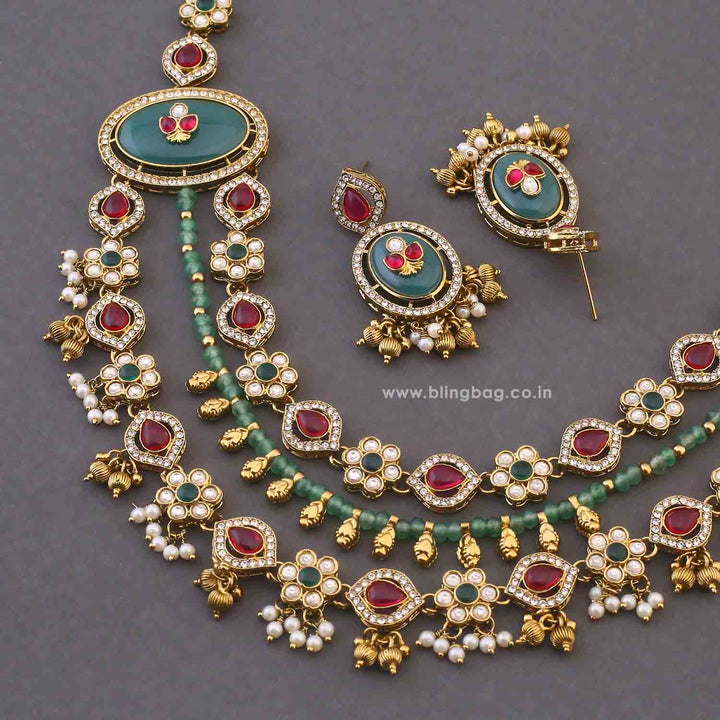 Multicolor Nabhitha Heritage Jewellery Set - New Arrival