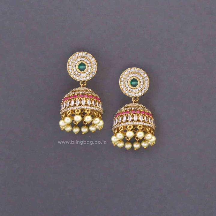 Multicolor Nahla Victorian Jhumkis