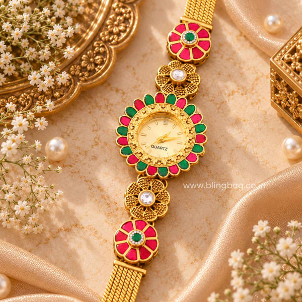 Blingbag Multicolor Nairavi Heritage Watch