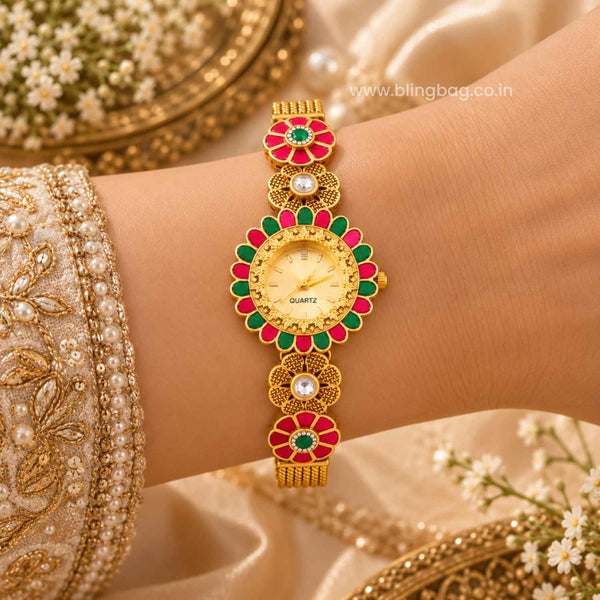 Blingbag Multicolor Nairavi Heritage Watch
