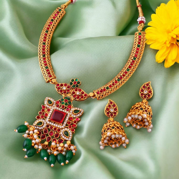 Multicolor Nandita Antique Jewellery Set - New Arrival