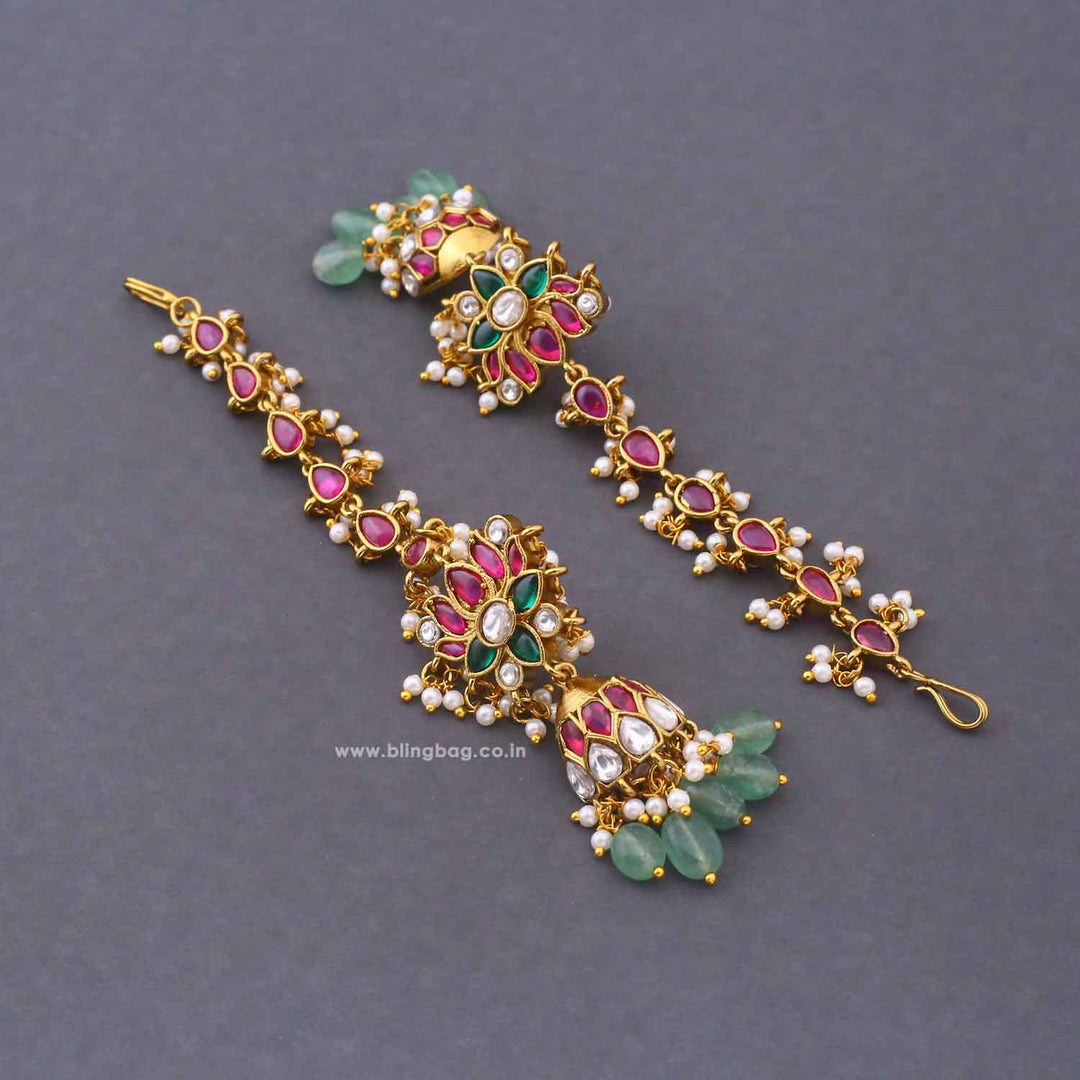 Multicolor Nastasya Sahara Jhumkis