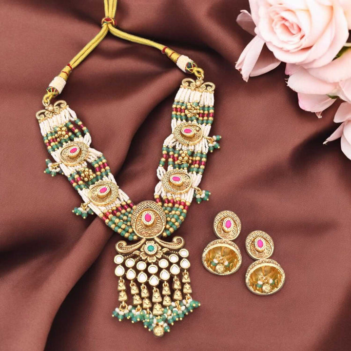 Multicolor Navira Antique Rajwadi Set