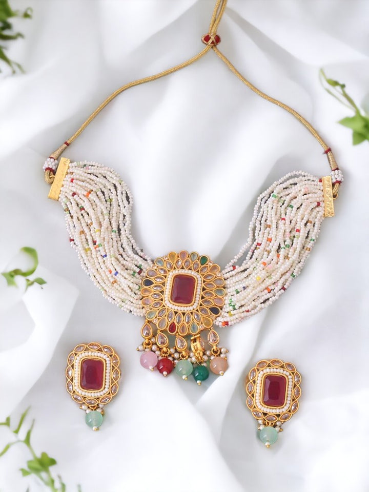 Multicolor Nazia Jewellery Set