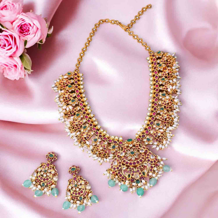 Multicolor Neena Antique Jewellery Set- New Arrival