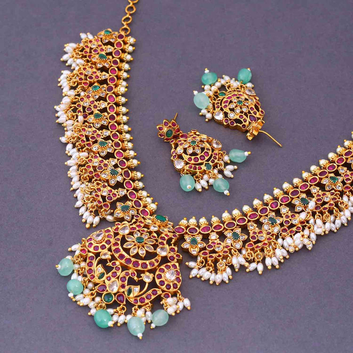 Multicolor Neena Antique Jewellery Set- New Arrival