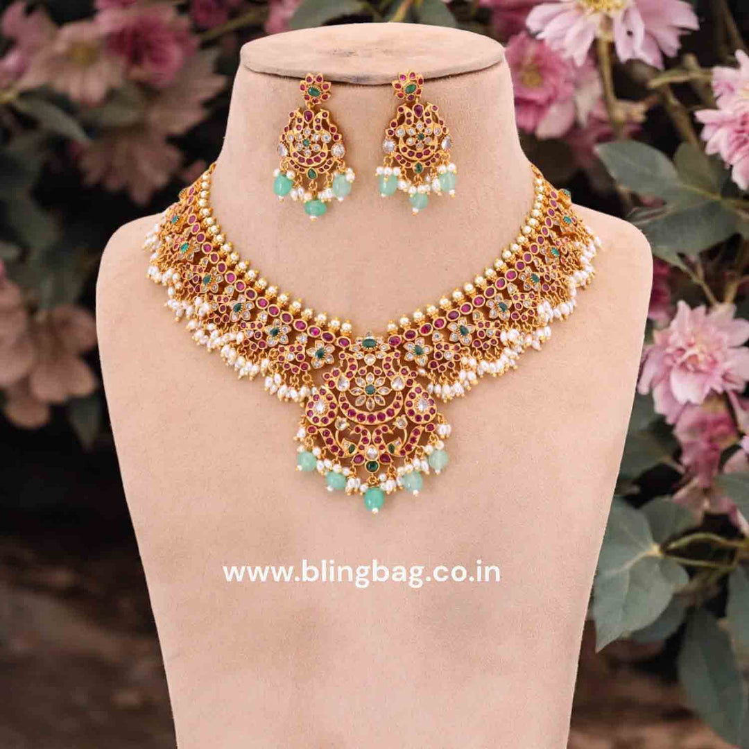 Multicolor Neena Antique Jewellery Set- New Arrival