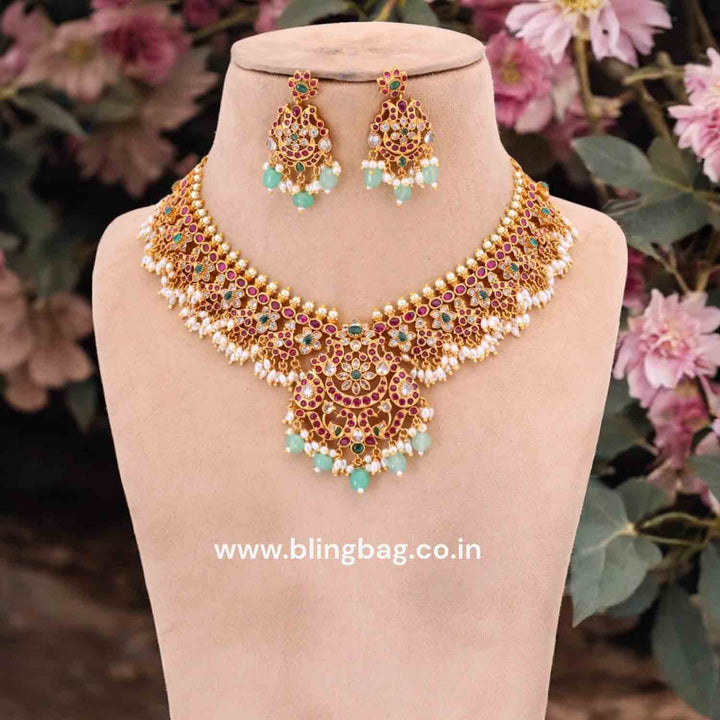 Multicolor Neena Antique Jewellery Set- New Arrival