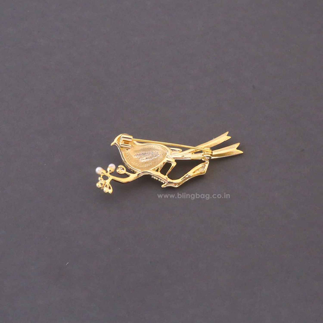 Multicolor Nightingale Brooch