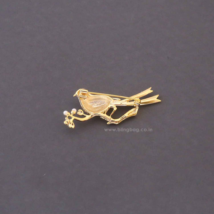 Multicolor Nightingale Brooch