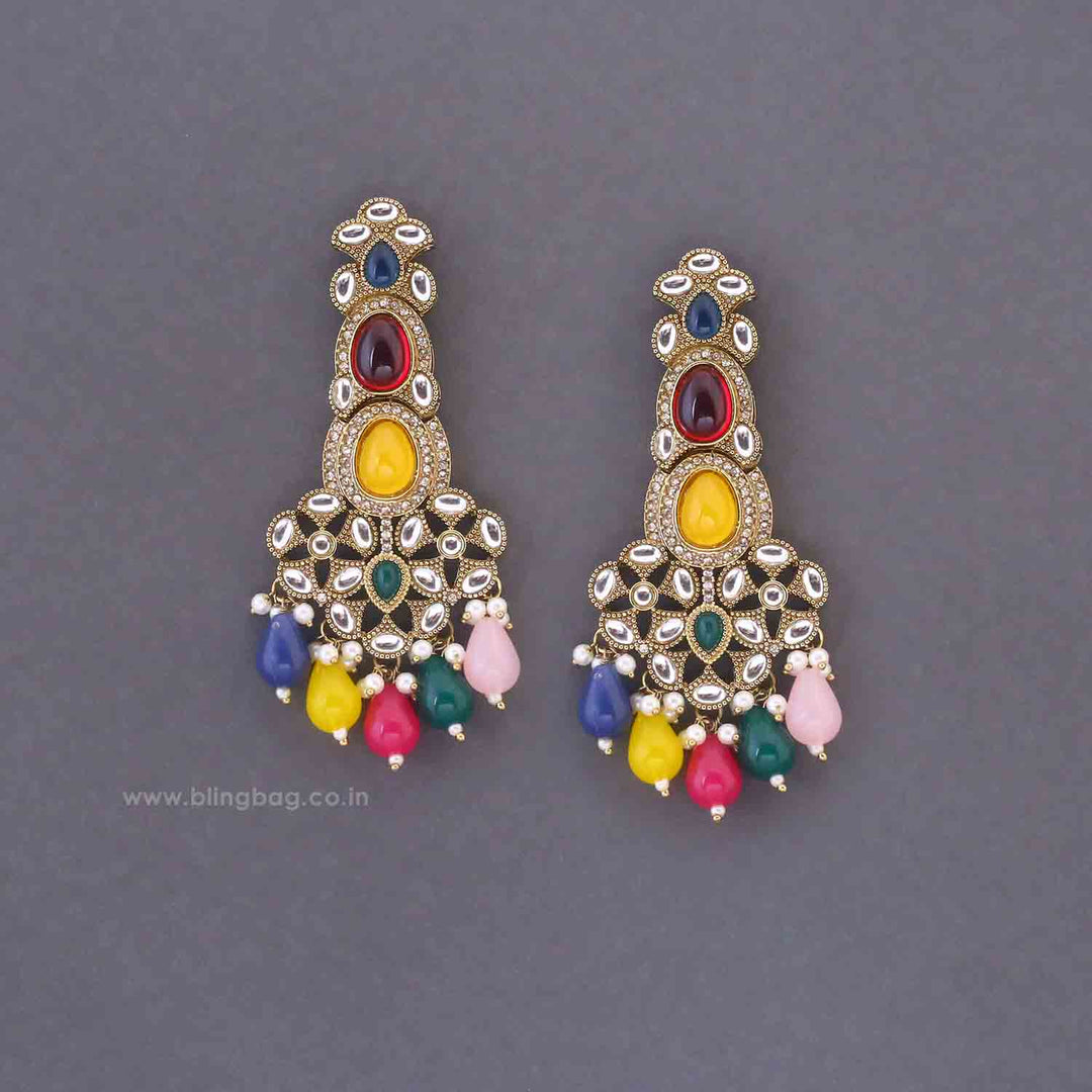 Multicolor Nira Danglers