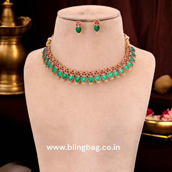 Multicolor Nirmal Antique Jewellery Set - New Arrival