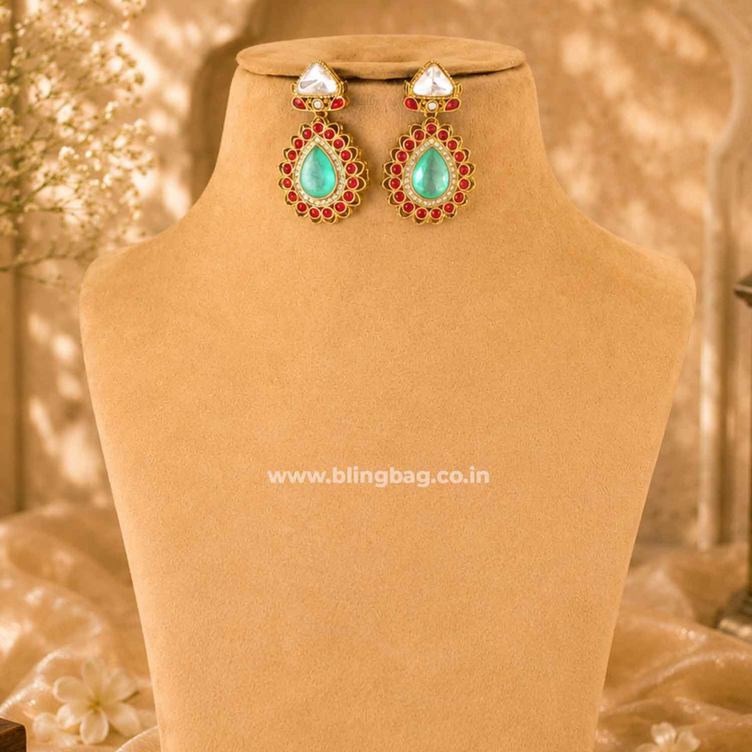 Multicolor Nishashi Kundan Jewellery Set