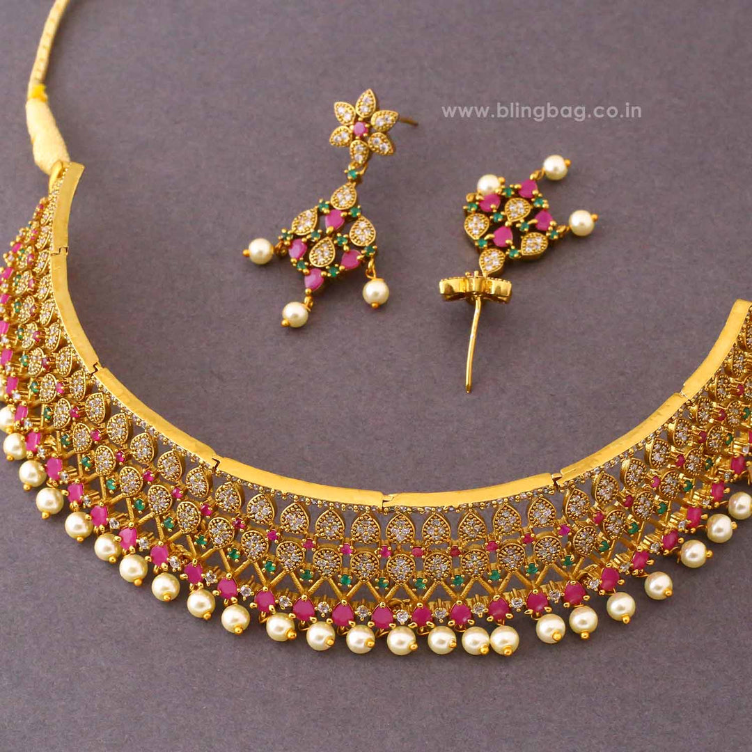 Multicolor Nishika Antique Jewellery Set- New Arrival