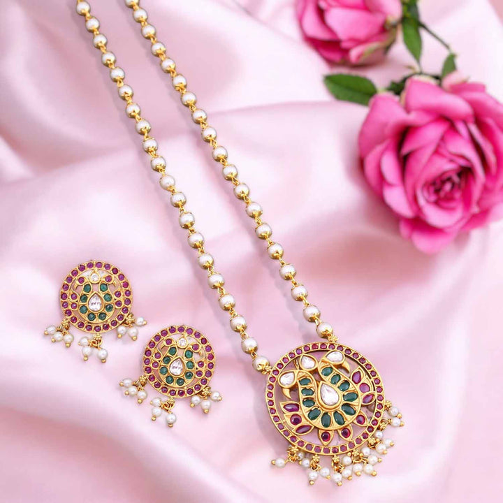 Multicolor Nitasha Antique Pendant Set- New Arrival
