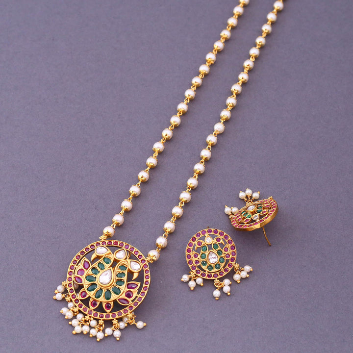 Multicolor Nitasha Antique Pendant Set- New Arrival