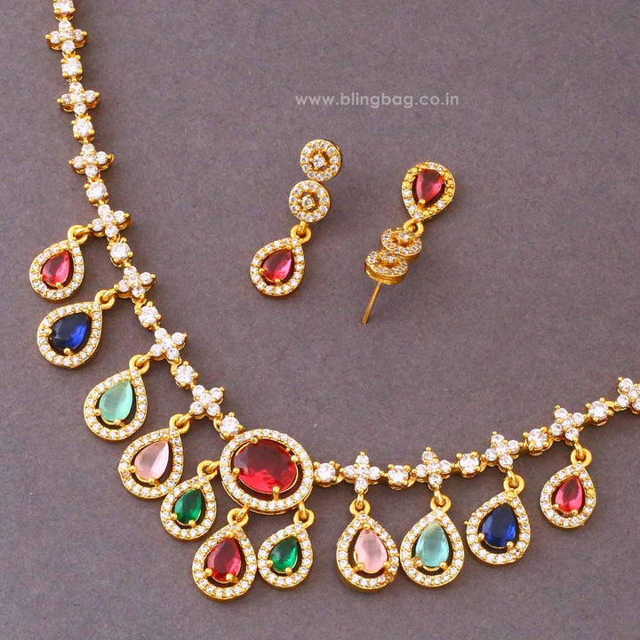 Multicolor Nivya Antique Jewellery Set- New Arrival
