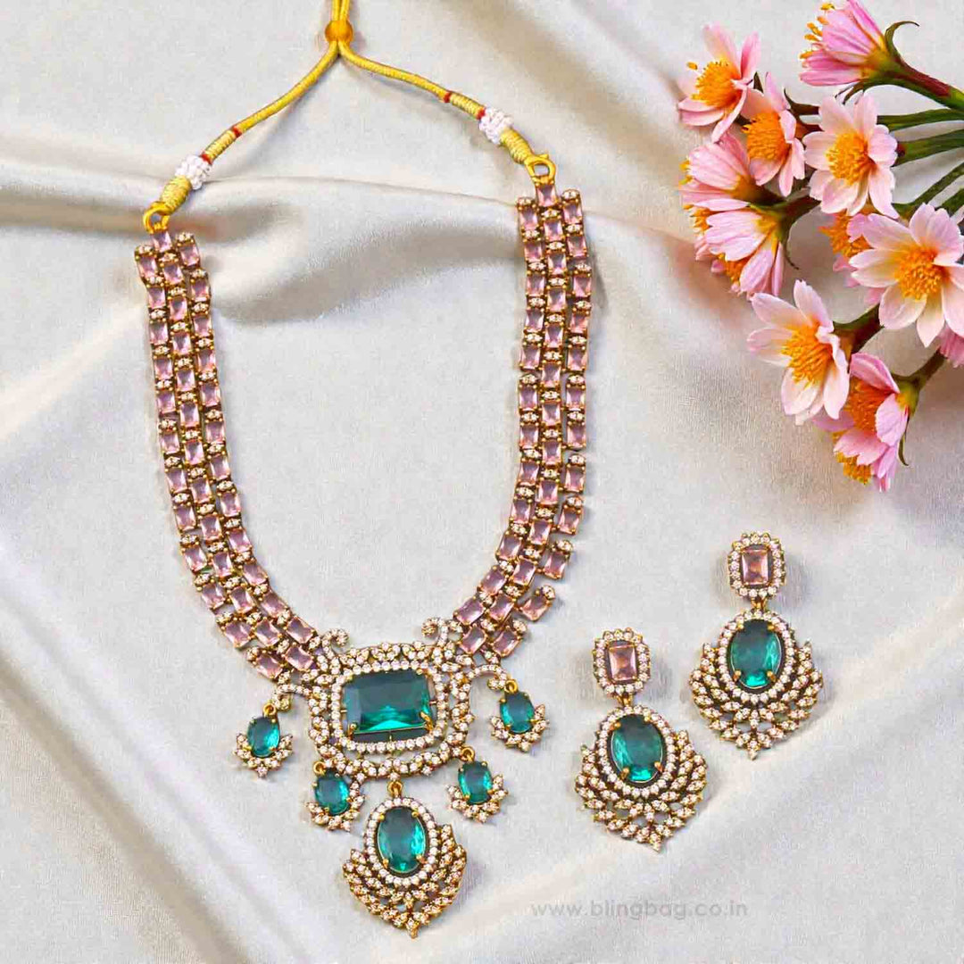 Multicolor Noella Victorian Jewellery Set - New Arrival