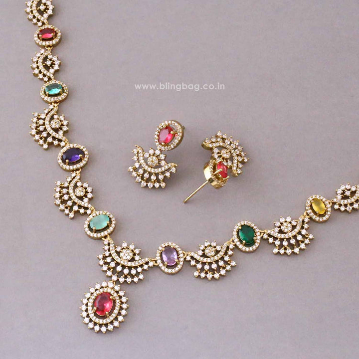 Multicolor Nova Victorian Jewellery Set - New Arrival