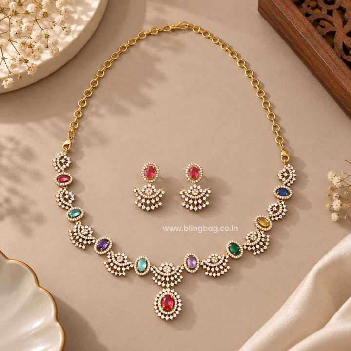 Multicolor Nova Victorian Jewellery Set - New Arrival