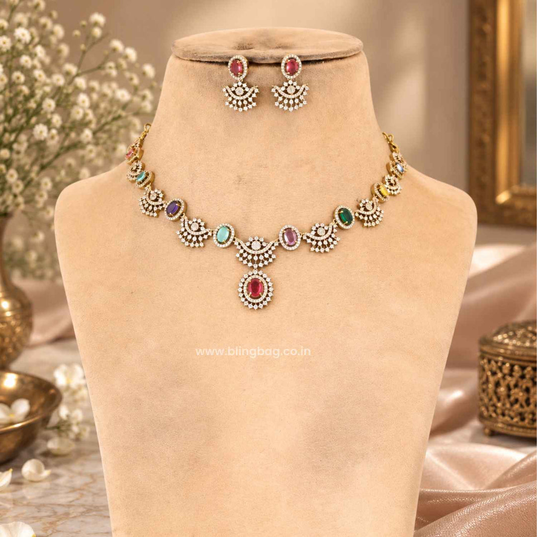 Multicolor Nova Victorian Jewellery Set - New Arrival