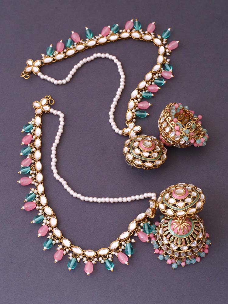 Multicolor Nutan Sahara Jhumkis
