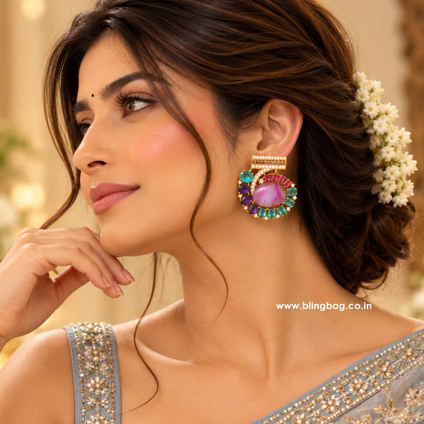 Multicolor Odette Studs - I