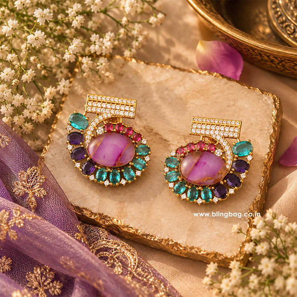 Multicolor Odette Studs - I