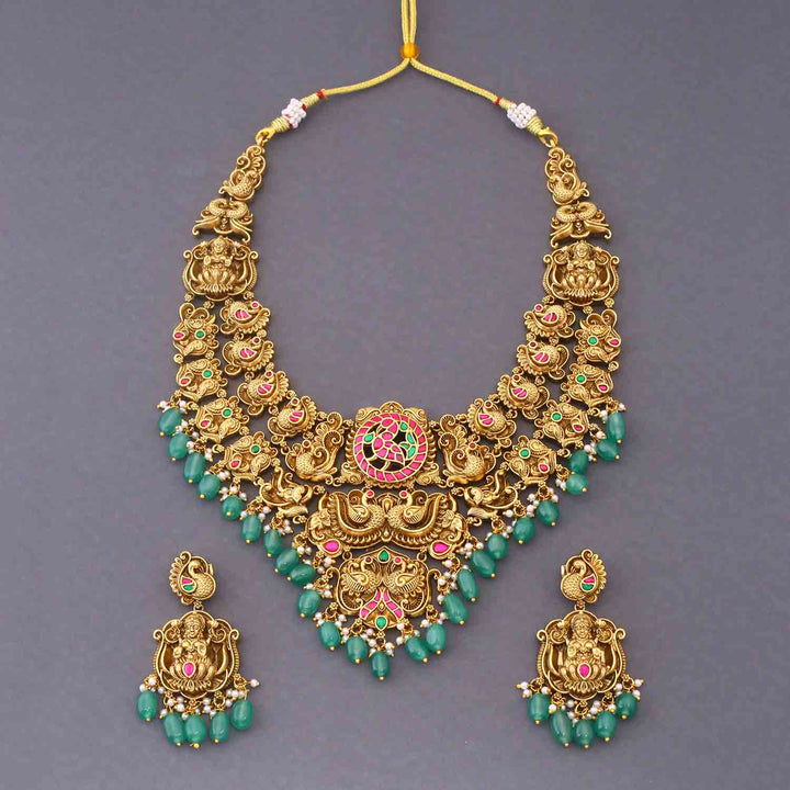 Multicolor Olivienne Temple Jewellery Set - New Arrival