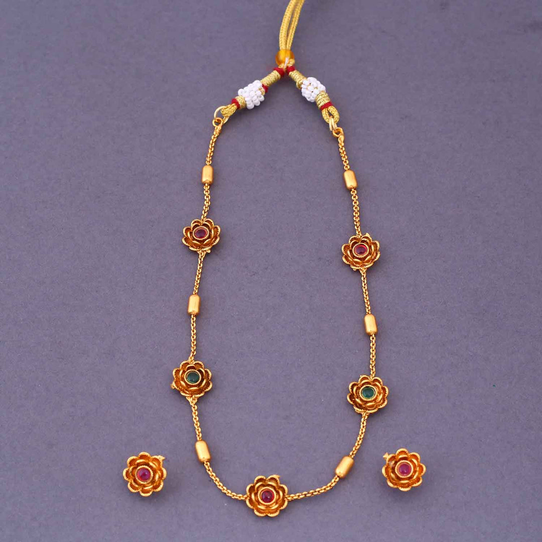 Multicolor Omya Antique Jewellery Set - New Arrival