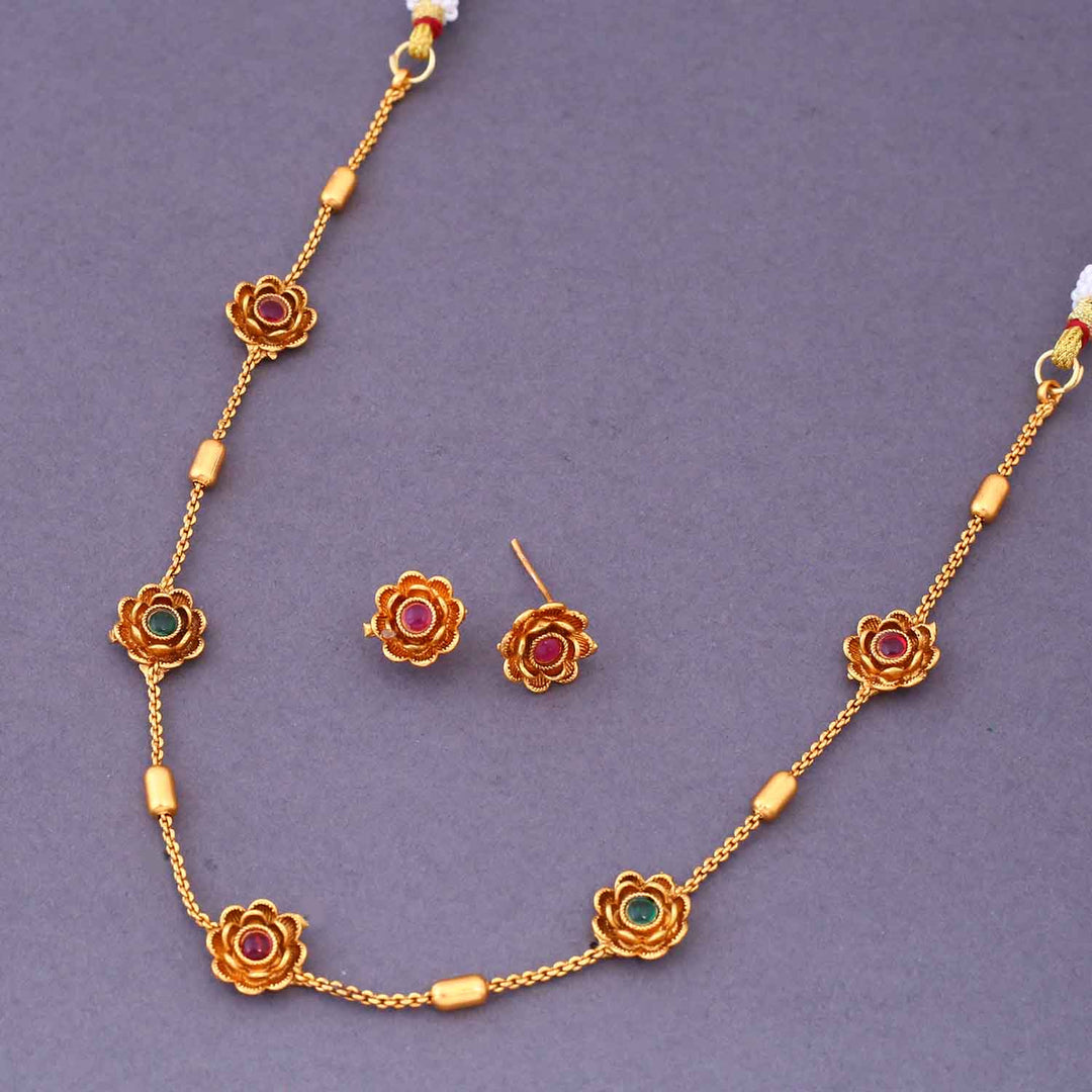 Multicolor Omya Antique Jewellery Set - New Arrival