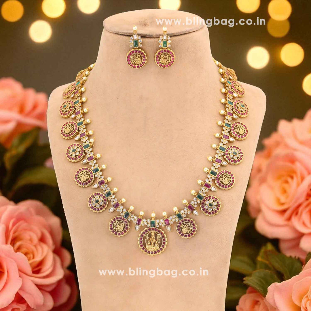 Multicolor Orlina Antique Jewellery Set - New Arrival