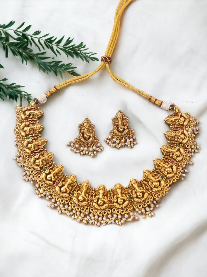 Golden Padmakshi Jewellery Set