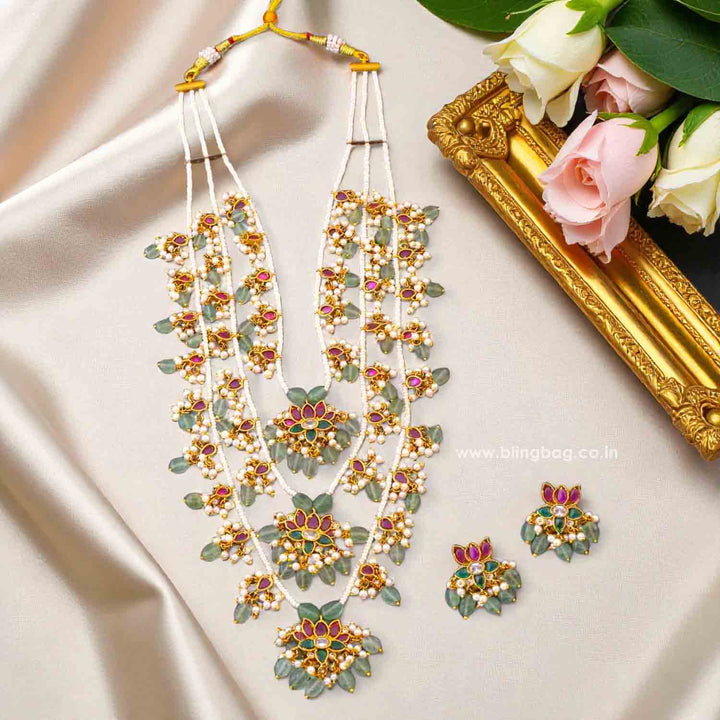 Multicolor Panchami Antique Jewellery Set - New Arrival