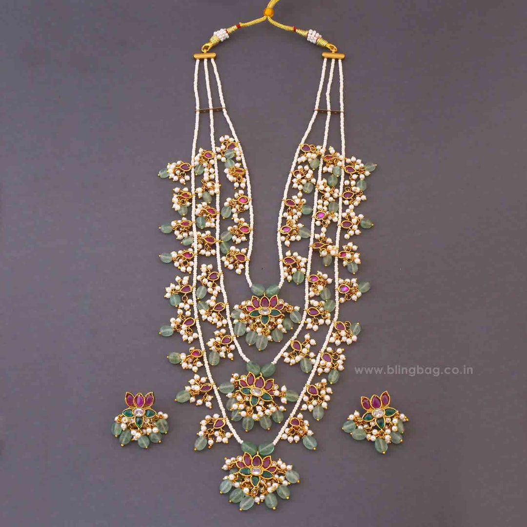Multicolor Panchami Antique Jewellery Set - New Arrival