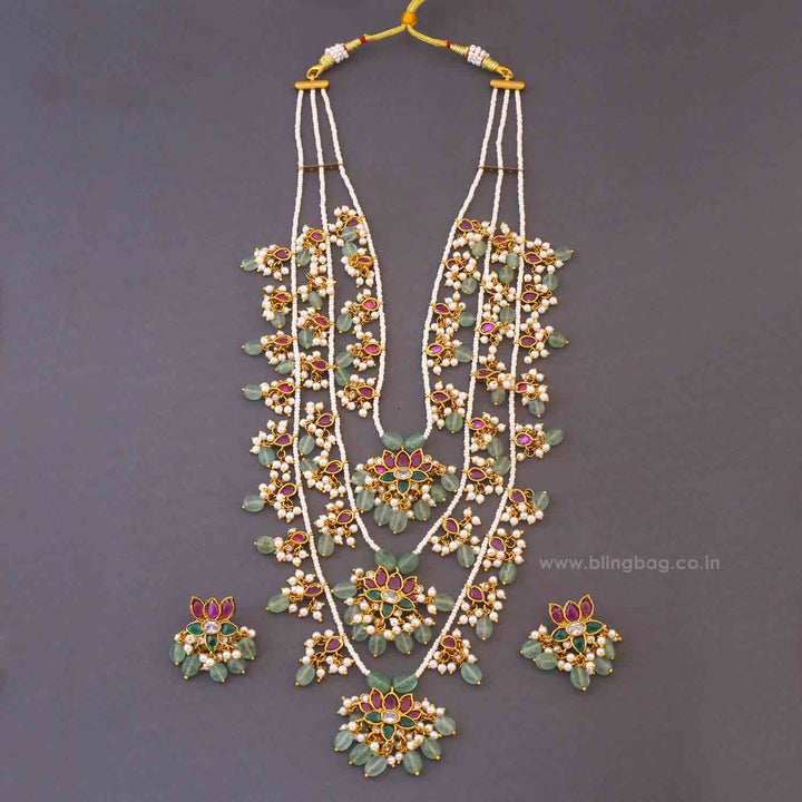 Multicolor Panchami Antique Jewellery Set - New Arrival