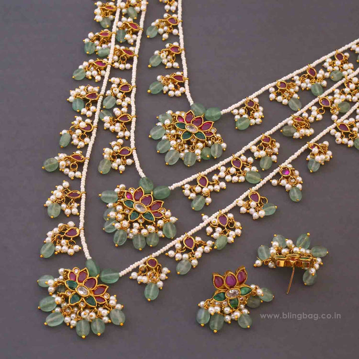 Multicolor Panchami Antique Jewellery Set - New Arrival
