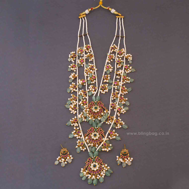 Multicolor Pankti Antique Jewellery Set - New Arrival