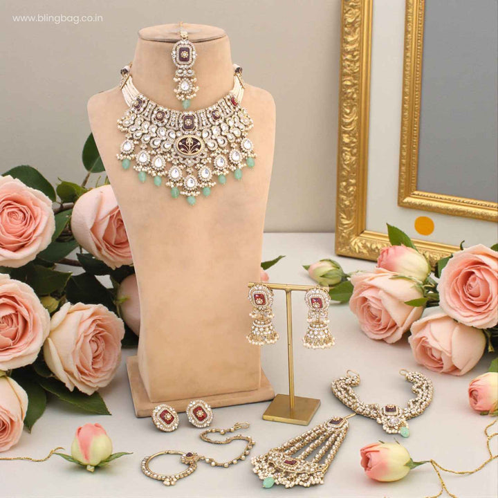 Multicolor Parineeta Bridal Jewellery Set