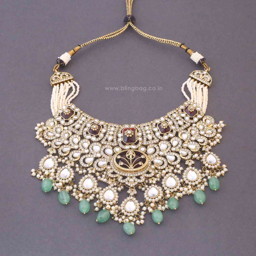 Multicolor Parineeta Bridal Jewellery Set