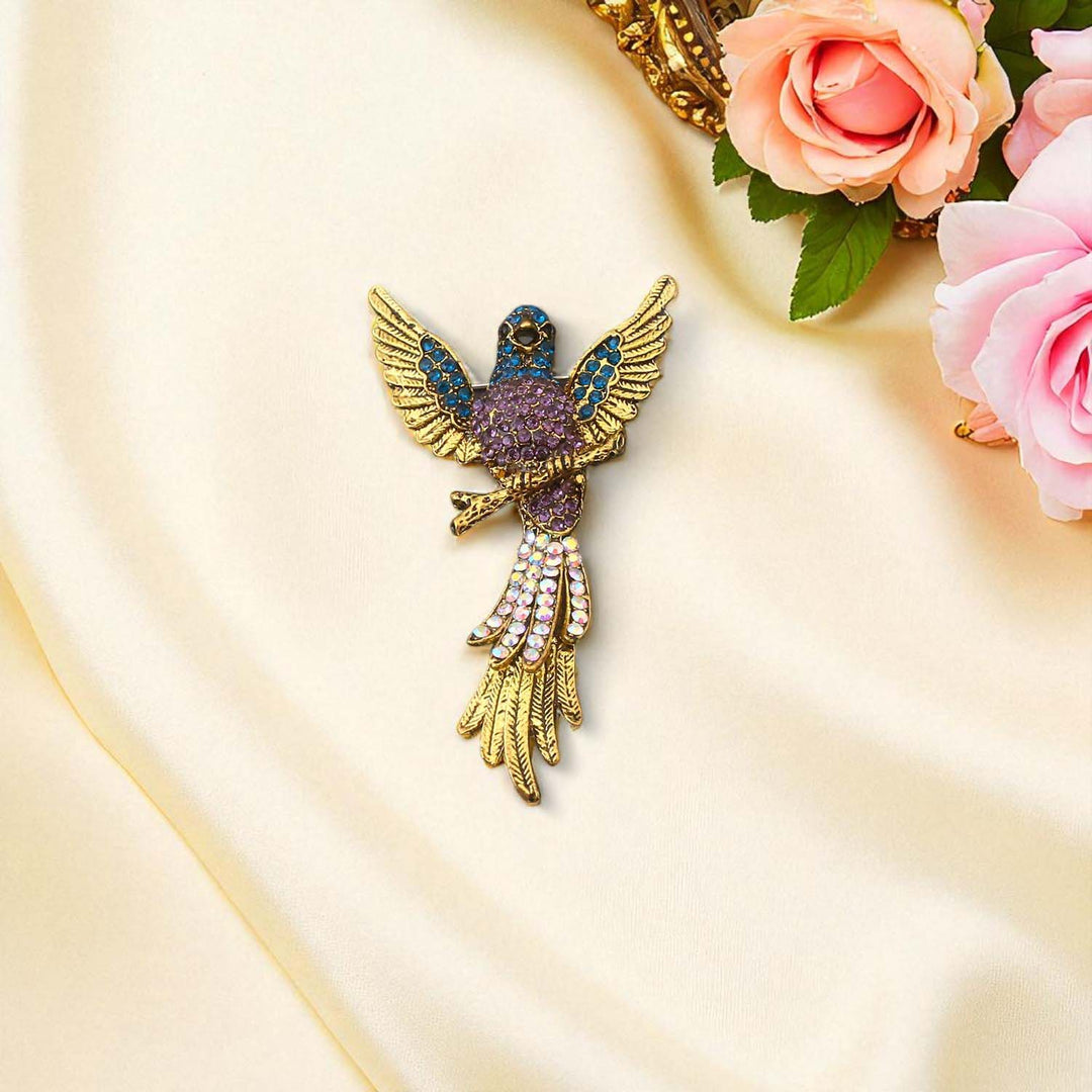 Multicolor Parrot Brooch