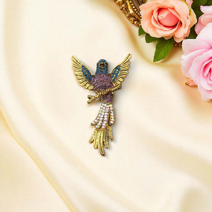 Multicolor Parrot Brooch