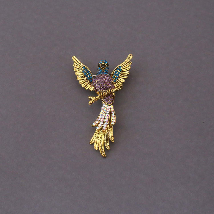 Multicolor Parrot Brooch