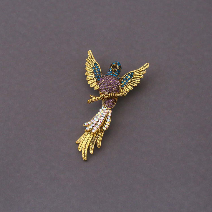 Multicolor Parrot Brooch