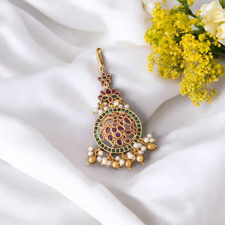 Multicolor Parvit Maang Tikka